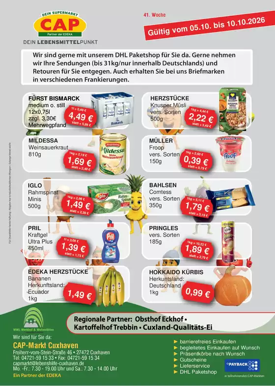 CAP Markt Prospekt | Top-Deals für alle Kunden | 2026-10-05T00:00:00.000Z - 2026-10-10T00:00:00.000Z