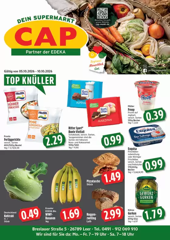 CAP Markt Prospekt | Rabatte und Aktionen | 2026-10-05T00:00:00.000Z - 2026-10-10T00:00:00.000Z