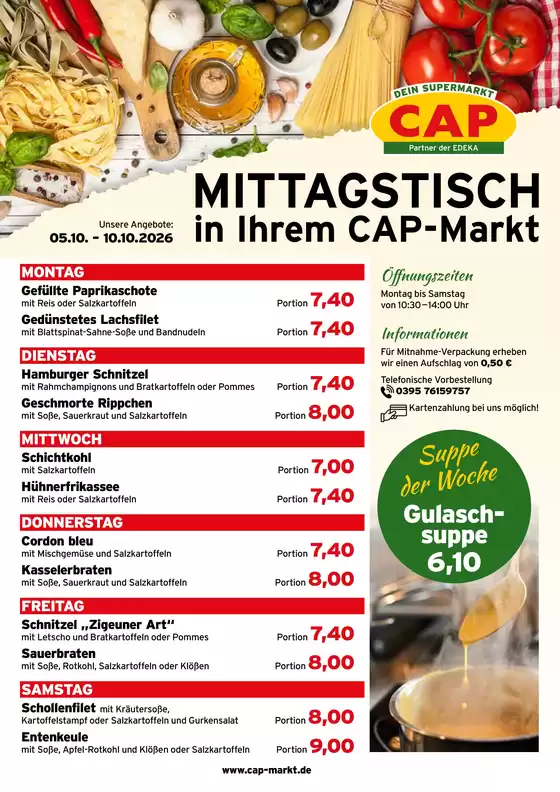 CAP Markt Prospekt | Attraktive Angebote entdecken | 2026-10-05T00:00:00.000Z - 2026-10-10T00:00:00.000Z