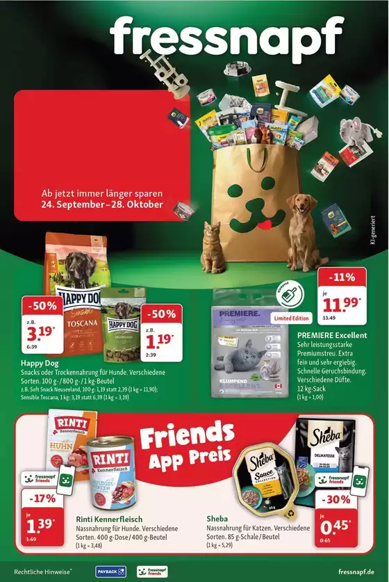 Fressnapf Prospekt | Fressnapf flugblatt | 2026-10-08T00:00:00.000Z - 2026-10-10T00:00:00.000Z
