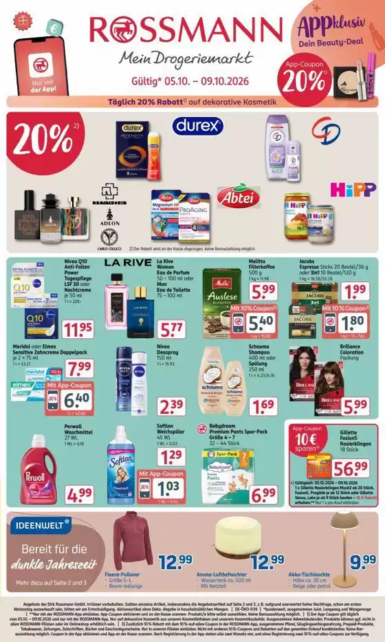 Rossmann Katalog in Sindelfingen | Rossmann flugblatt | 2026-10-05T00:00:00.000Z - 2026-10-09T00:00:00.000Z