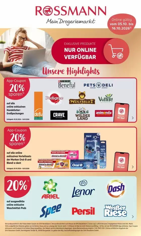 Rossmann Prospekt in Oftersheim | Top-Angebote für Sparfüchse | 2026-10-05T00:00:00.000Z - 2026-10-16T00:00:00.000Z