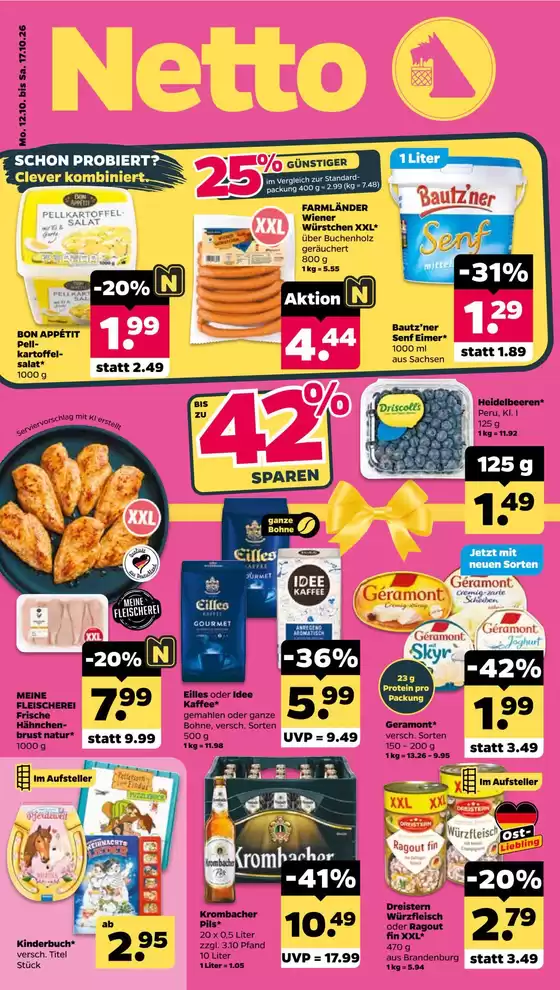Netto Prospekt in Wacken | Netto Prospekt KW 42 | 2026-10-12T00:00:00.000Z - 2026-10-17T00:00:00.000Z