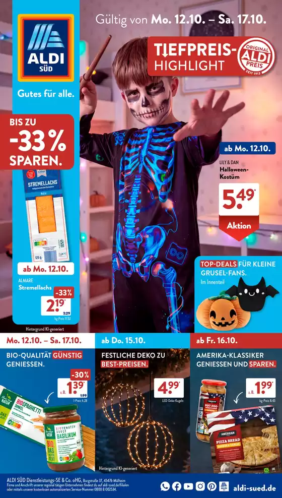 Aldi Süd Prospekt in Küssaberg | Top-Angebote für alle Schnäppchenjäger | 2026-10-12T00:00:00.000Z - 2026-10-17T00:00:00.000Z