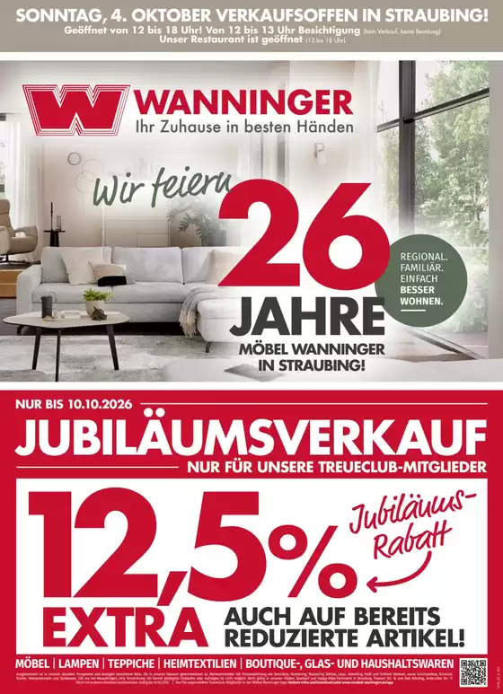 Möbel Wanninger Katalog | Jahre Mobel Wanninger In Straubing! | 2026-10-07T00:00:00.000Z - 2026-10-10T00:00:00.000Z