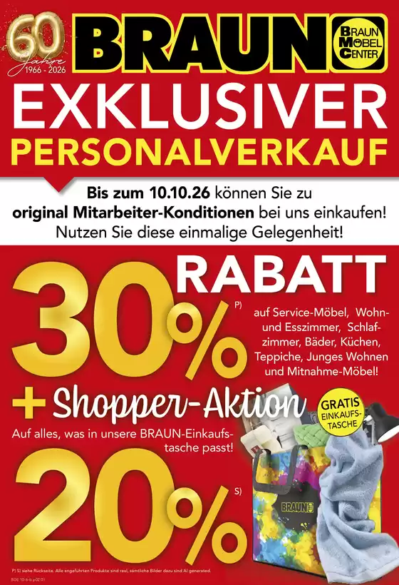 Möbel Braun Katalog | EXKLUSIVER PERSONAL VERKAUF | 2026-10-07T00:00:00.000Z - 2026-10-10T00:00:00.000Z