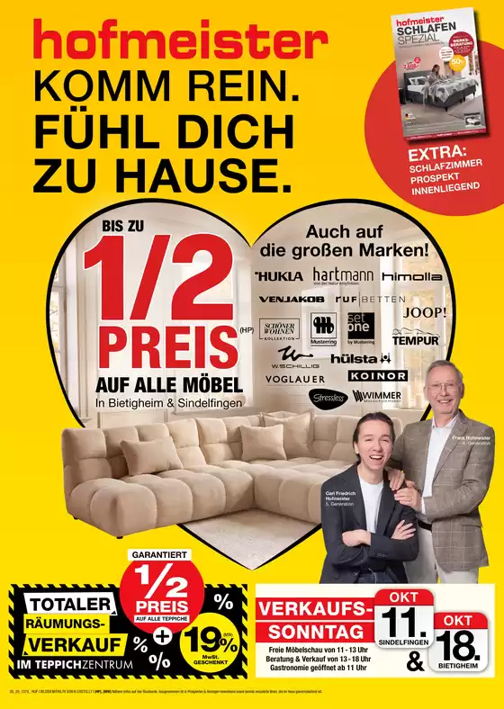 Hofmeister Katalog in Kelheim | Prospekt-Highlights | 2026-10-11T00:00:00.000Z - 2026-10-18T00:00:00.000Z