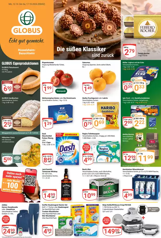 Globus Katalog in Lindlar | Kommende Angebote Rüsselsheim | 2026-10-12T00:00:00.000Z - 2026-10-17T00:00:00.000Z