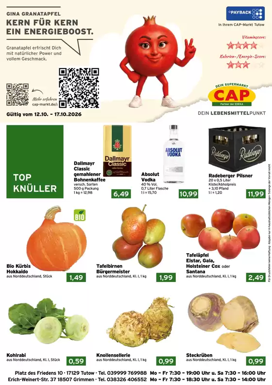 CAP Markt Prospekt in Gröditz | Exklusive Deals für unsere Kunden | 2026-10-12T00:00:00.000Z - 2026-10-17T00:00:00.000Z