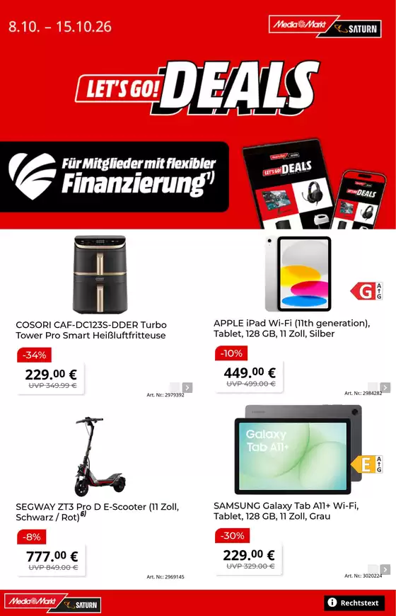 Media Markt Saturn Katalog | Media Markt flugblatt | 2026-10-08T00:00:00.000Z - 2026-10-15T00:00:00.000Z