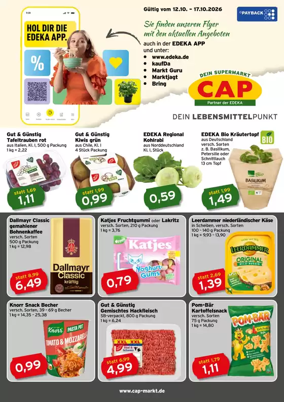 CAP Markt Prospekt in Saalfeld-Saale | Tolles Angebot für alle Kunden | 2026-10-12T00:00:00.000Z - 2026-10-17T00:00:00.000Z