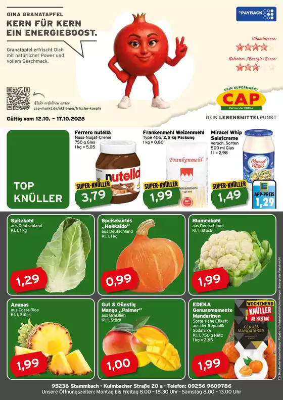 CAP Markt Prospekt in Saalfeld-Saale | Unsere besten Schnäppchen | 2026-10-12T00:00:00.000Z - 2026-10-17T00:00:00.000Z