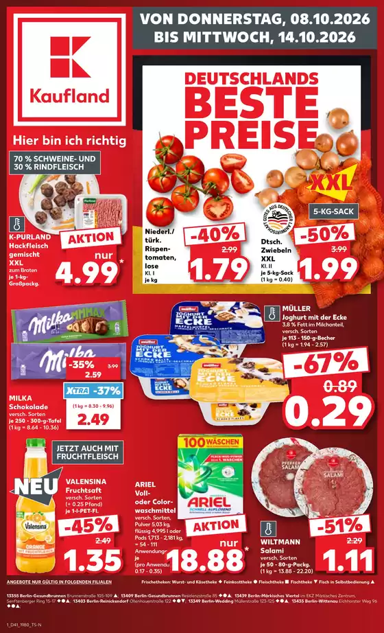 Kaufland Prospekt in  | Kaufland flugblatt | 2026-10-08T00:00:00.000Z - 2026-10-14T00:00:00.000Z