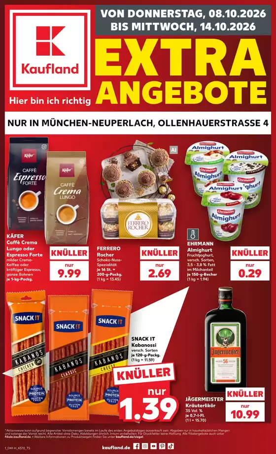 Kaufland Katalog in Gräfelfing | Kaufland flugblatt | 2026-10-08T00:00:00.000Z - 2026-10-14T00:00:00.000Z