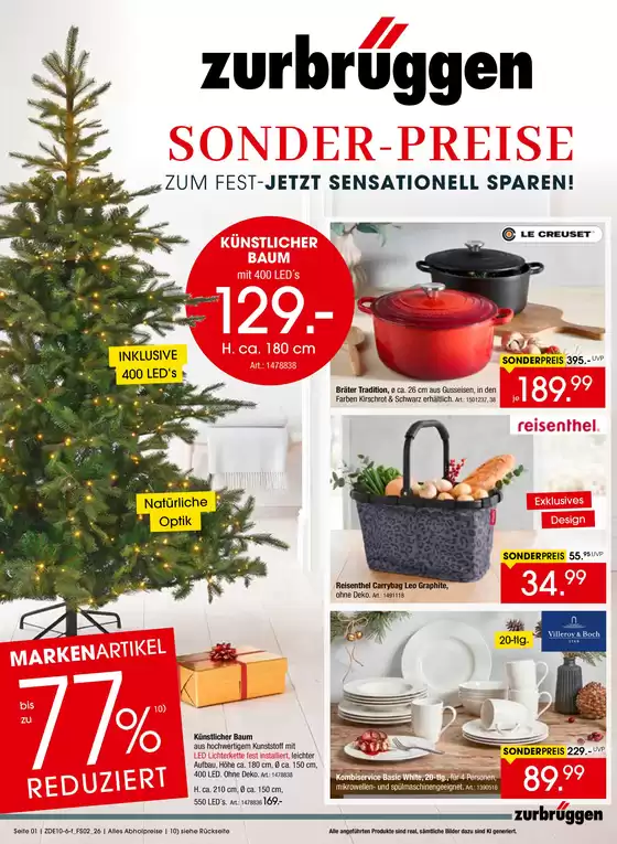 Zurbrüggen Katalog | Sonderpreise zum Fest | 2026-10-12T00:00:00.000Z - 2026-11-14T00:00:00.000Z
