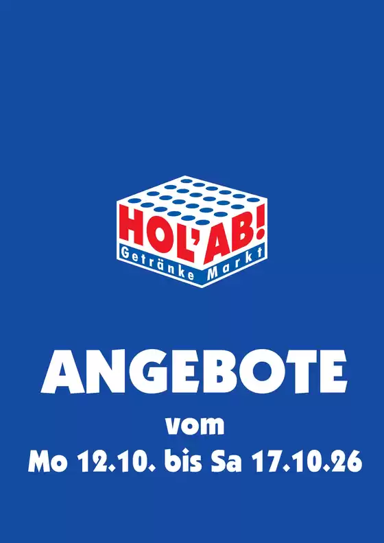 Hol'ab Getränkemarkt Prospekt in Bielefeld | Holab Getränkemarkt flugblatt | 2026-10-12T00:00:00.000Z - 2026-10-17T00:00:00.000Z