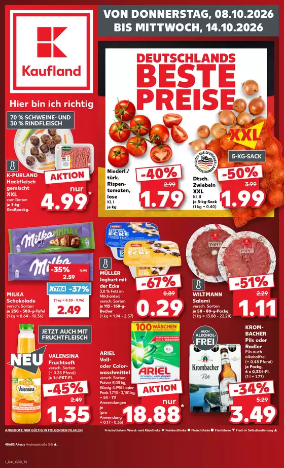 Kaufland Katalog | Kaufland flugblatt | 2026-10-08T00:00:00.000Z - 2026-10-14T00:00:00.000Z