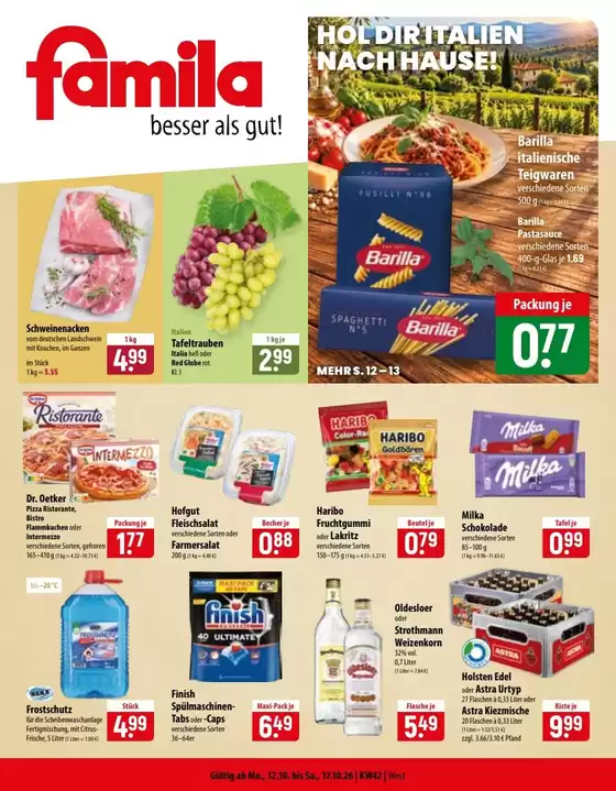 famila Prospekt in Dresden | famila flugblatt | 2026-10-12T00:00:00.000Z - 2026-10-17T00:00:00.000Z