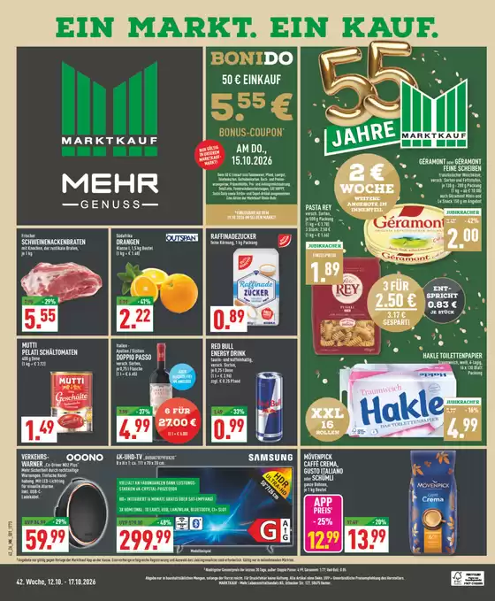 Marktkauf Katalog | Unsere besten Schnäppchen | 2026-10-12T00:00:00.000Z - 2026-10-17T00:00:00.000Z