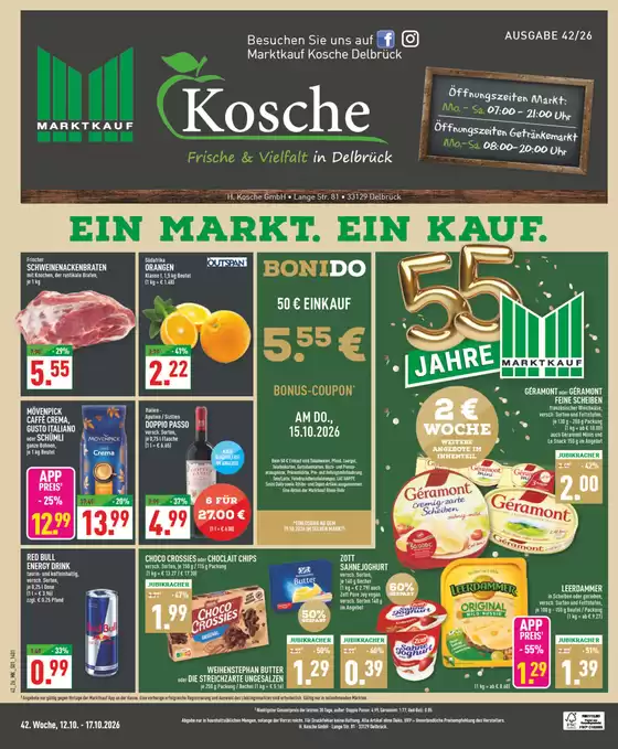 Marktkauf Katalog | Exklusive Deals und Schnäppchen | 2026-10-12T00:00:00.000Z - 2026-10-17T00:00:00.000Z