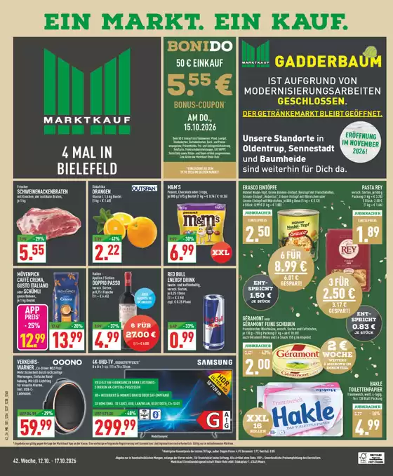 Marktkauf Katalog | Unsere besten Deals für Sie | 2026-10-12T00:00:00.000Z - 2026-10-17T00:00:00.000Z
