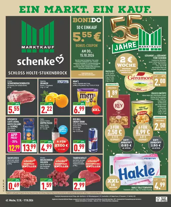 Marktkauf Katalog | Top-Deals und Rabatte | 2026-10-12T00:00:00.000Z - 2026-10-17T00:00:00.000Z