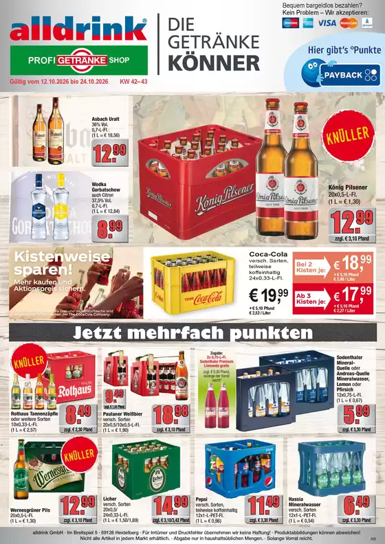 alldrink Prospekt in Biblis | alldrink flugblatt | 2026-10-12T00:00:00.000Z - 2026-10-24T00:00:00.000Z