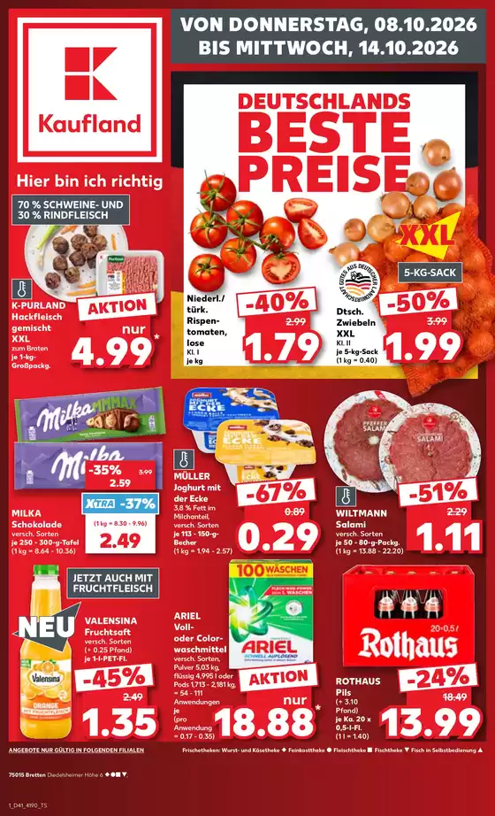 Kaufland Katalog in Forst | Kaufland flugblatt | 2026-10-08T00:00:00.000Z - 2026-10-14T00:00:00.000Z