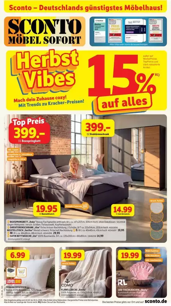 SCONTO Katalog | Sconto flugblatt | 2026-10-14T00:00:00.000Z - 2026-11-10T00:00:00.000Z