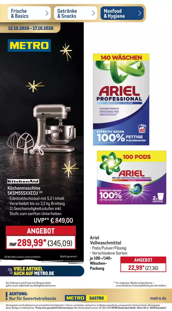 Metro Katalog | NonFood-Angebote | 2026-10-15T00:00:00.000Z - 2026-10-17T00:00:00.000Z