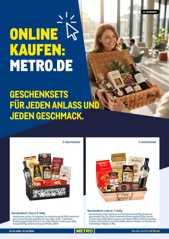 Metro Katalog | Online Geschenksets für jeden Anlass | 2026-10-15T00:00:00.000Z - 2026-10-31T00:00:00.000Z