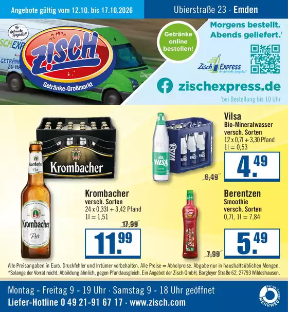 Zisch Prospekt in Elsenfeld | Angebote Zisch KW42 | 2026-10-16T00:00:00.000Z - 2026-10-17T00:00:00.000Z