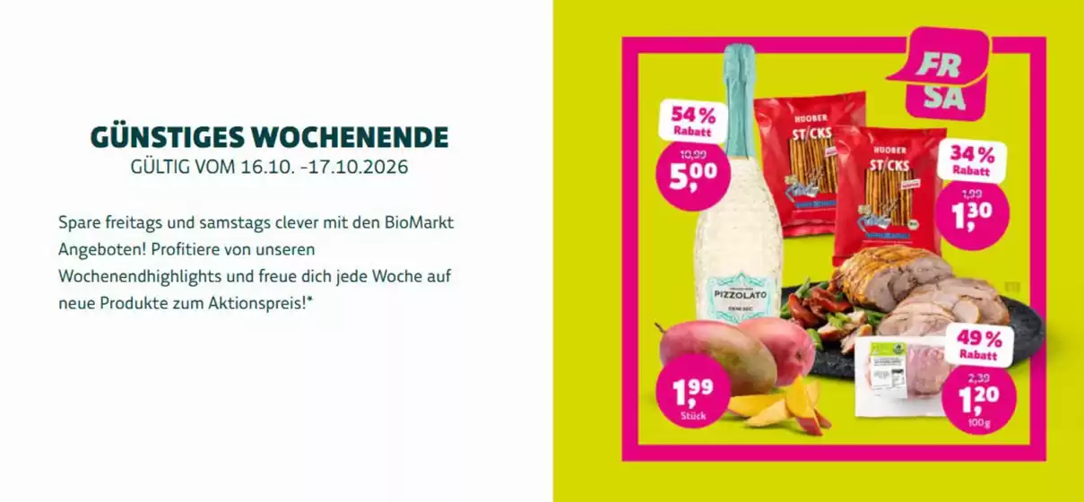 BioMarkt Katalog in Mittenwald | Günstiges Wochenende | 2026-10-16T00:00:00.000Z - 2026-10-17T00:00:00.000Z