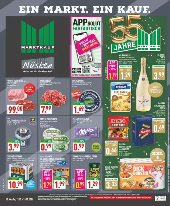 Marktkauf Prospekt in | Marktkauf flugblatt | 2026-10-19T00:00:00.000Z - 2026-10-24T00:00:00.000Z