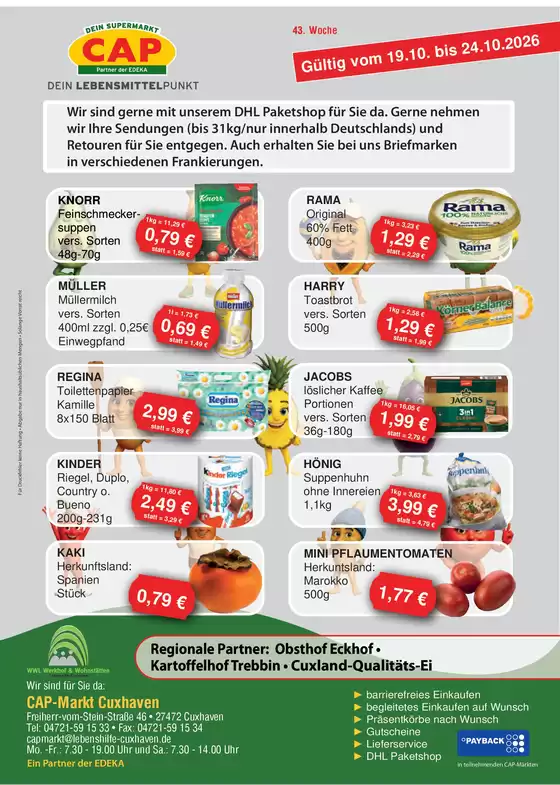 CAP Markt Katalog in Scheuring | Aktuelle Schnäppchen und Angebote | 2026-10-19T00:00:00.000Z - 2026-10-24T00:00:00.000Z