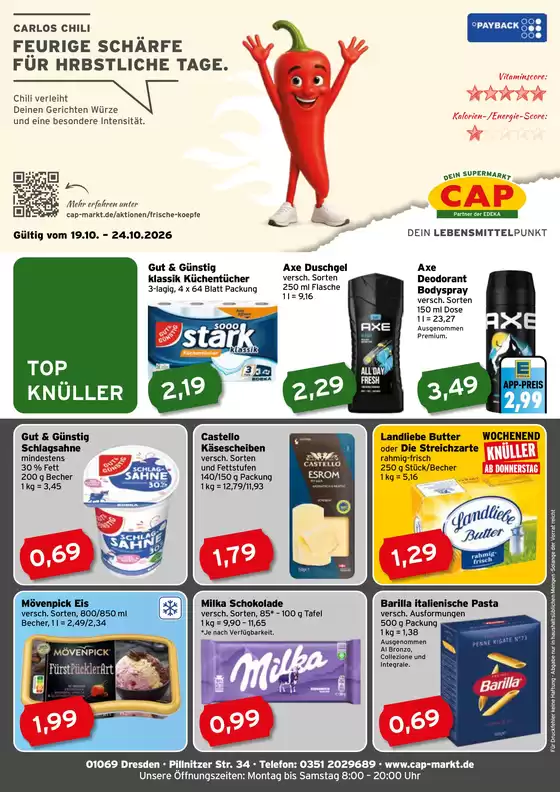CAP Markt Katalog in Scheuring | Tolles Angebot für Schnäppchenjäger | 2026-10-19T00:00:00.000Z - 2026-10-24T00:00:00.000Z