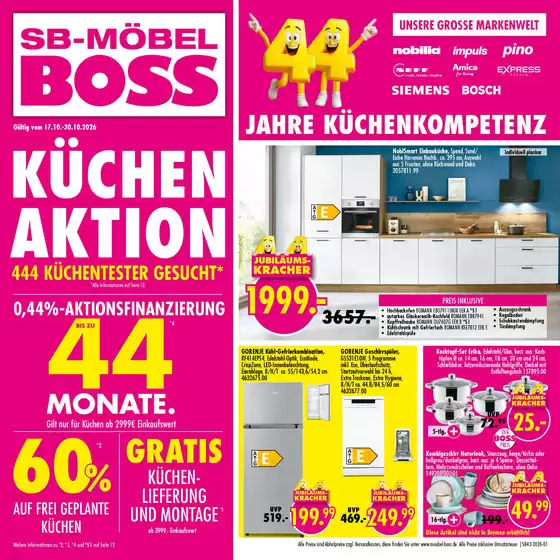 SB Möbel Boss Prospekt | Sb43 2026 standard | 2026-10-17T00:00:00.000Z - 2026-10-30T00:00:00.000Z