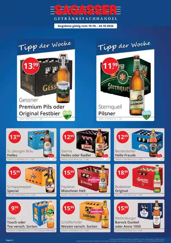 Sagasser Katalog in Günthersleben-Wechmar | Unsere besten Deals für Sie | 2026-10-19T00:00:00.000Z - 2026-10-24T00:00:00.000Z