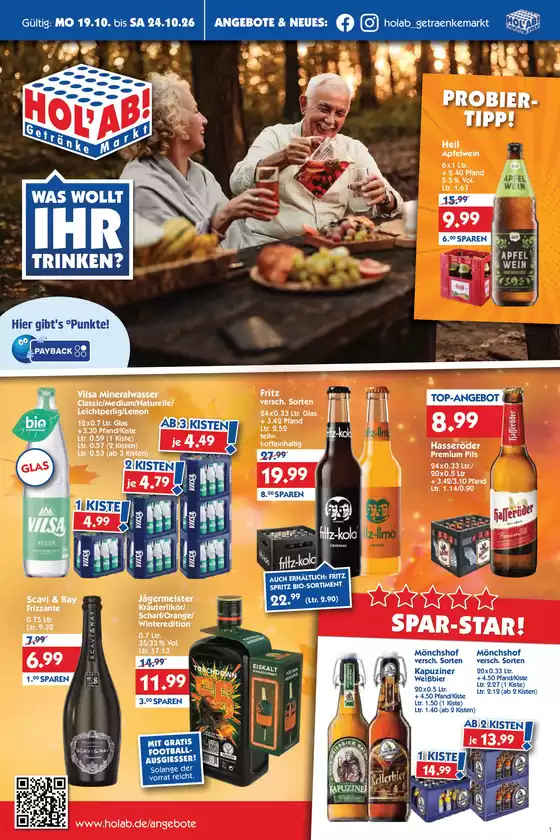 Hol'ab Getränkemarkt Prospekt in Stelle | Holab Getränkemarkt flugblatt | 2026-10-19T00:00:00.000Z - 2026-10-24T00:00:00.000Z