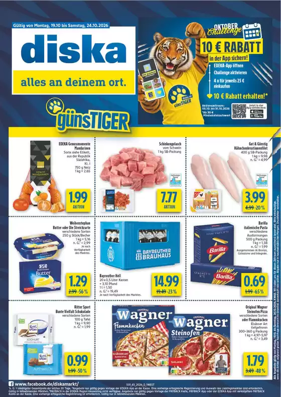 diska Prospekt in Henstedt-Ulzburg | Diska flugblatt | 2026-10-19T00:00:00.000Z - 2026-10-24T00:00:00.000Z