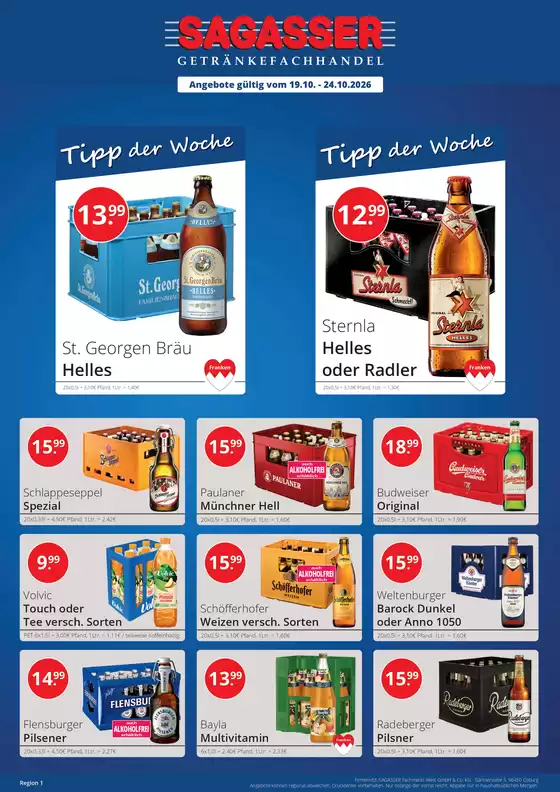 Sagasser Katalog | Region1 KW43 1 | 2026-10-19T00:00:00.000Z - 2026-10-24T00:00:00.000Z