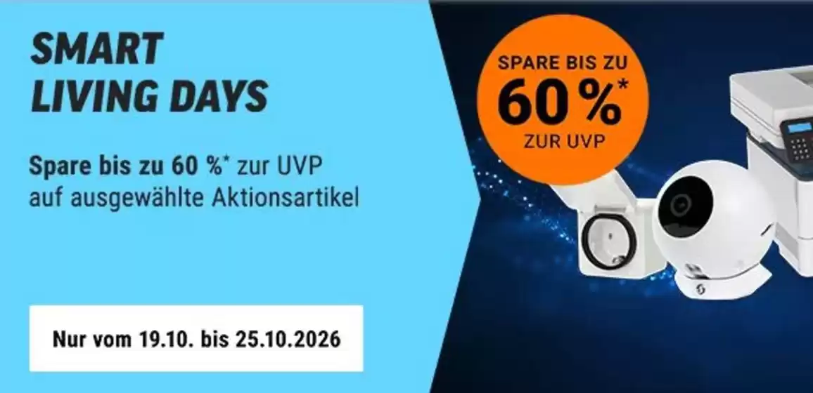 Notebooksbilliger Katalog in Wiesbaden | Smart Living Days | 2026-10-19T00:00:00.000Z - 2026-10-25T00:00:00.000Z