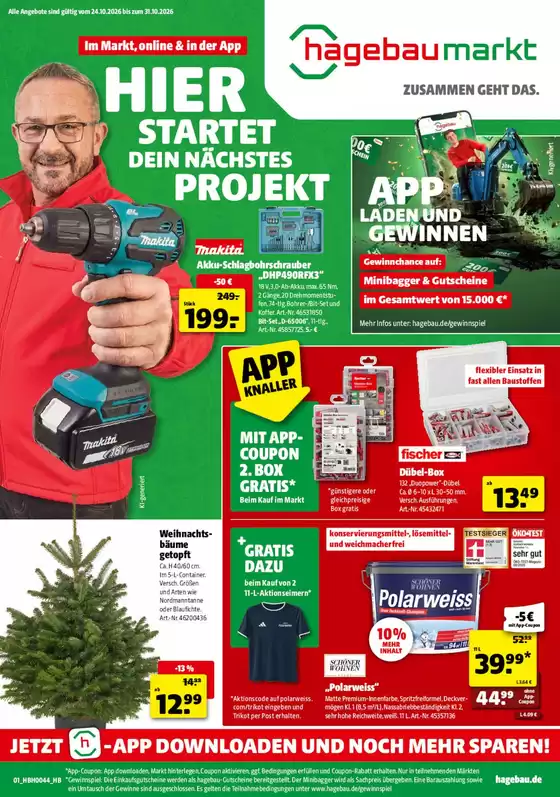 Hagebaumarkt Prospekt in Hann Münden | Hagebaumarkt flugblatt | 2026-10-24T00:00:00.000Z - 2026-10-31T00:00:00.000Z
