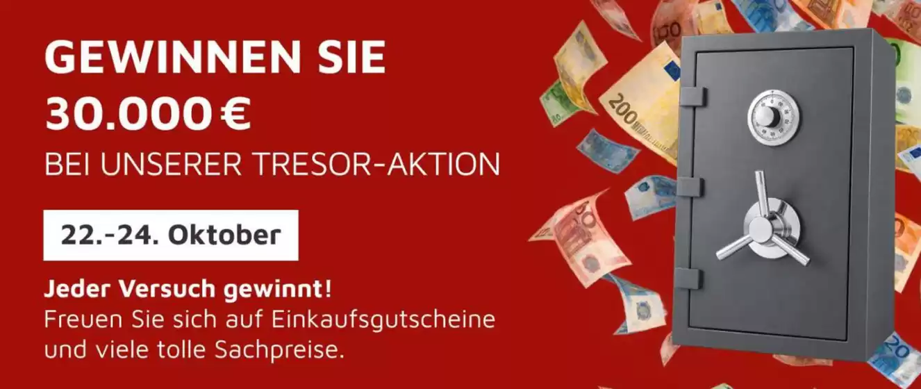 Möbel Wallach Katalog | Bei Unserer Tresor - Aktion | 2026-10-22T00:00:00.000Z - 2026-10-24T00:00:00.000Z