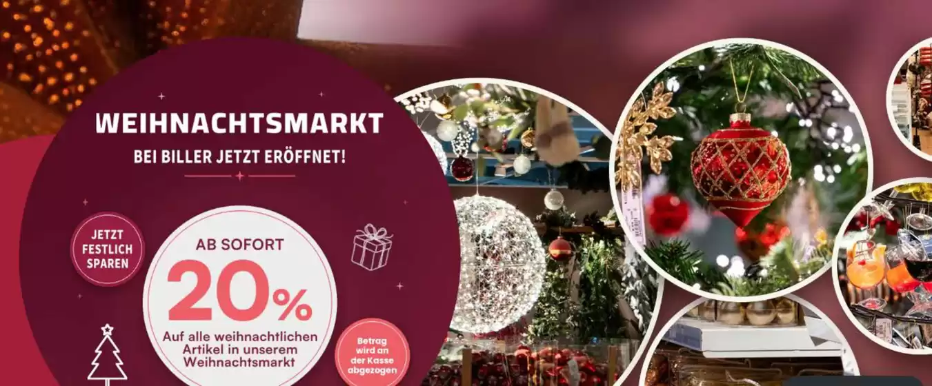Möbel biller Katalog | WEIHNACHTSMARKT BIE BILLER JETZT EROFFNETT! | 2026-10-20T00:00:00.000Z - 2026-10-26T00:00:00.000Z