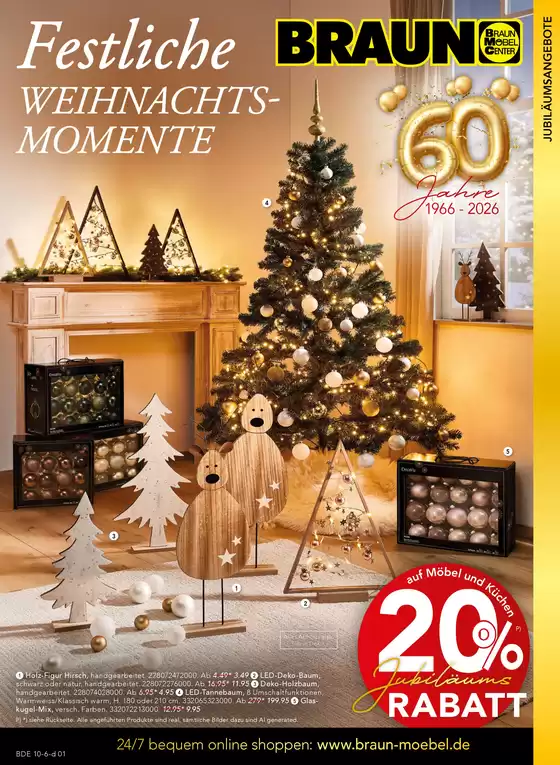 Möbel Braun Katalog | Festliche Weihnachts Momente | 2026-10-20T00:00:00.000Z - 2026-12-31T00:00:00.000Z