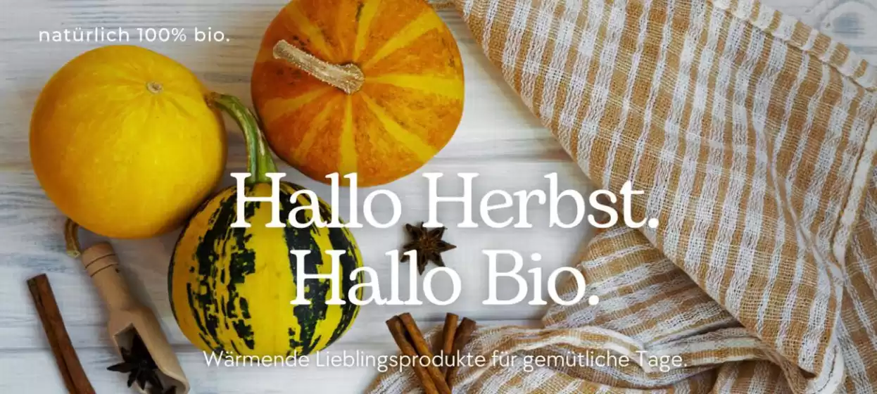 Pro Biomarkt Prospekt in Berlin | Hallo , Herbest . Hallo Bio. | 2026-10-21T00:00:00.000Z - 2026-11-14T00:00:00.000Z