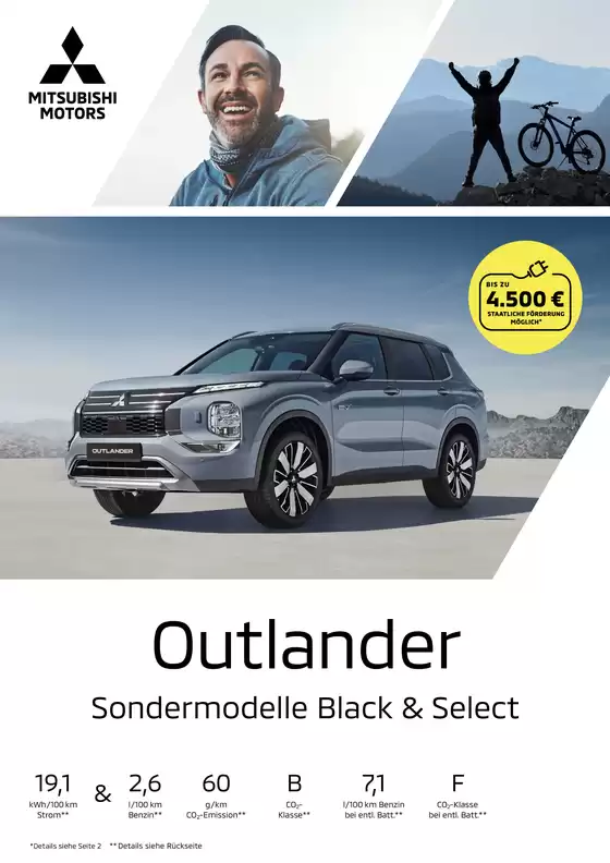 Mitsubishi Katalog | Outlander Sondermodellprospekt 0826 | 2026-10-22T00:00:00.000Z - 2027-10-22T00:00:00.000Z