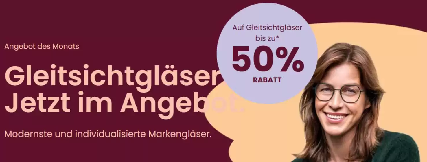 Abele Optik Prospekt in Wittlich | Auf Gleitsichtgläser Bis Zu* 50% | 2026-10-22T00:00:00.000Z - 2026-11-17T00:00:00.000Z
