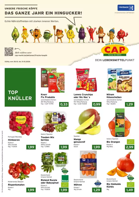 CAP Markt Prospekt in Mörlenbach | Aktuelle Deals und Angebote | 2026-10-26T00:00:00.000Z - 2026-10-31T00:00:00.000Z